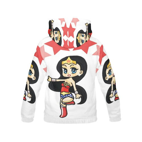 wonder woman All Over Print Hoodie for Women (USA Size) (Model H13)