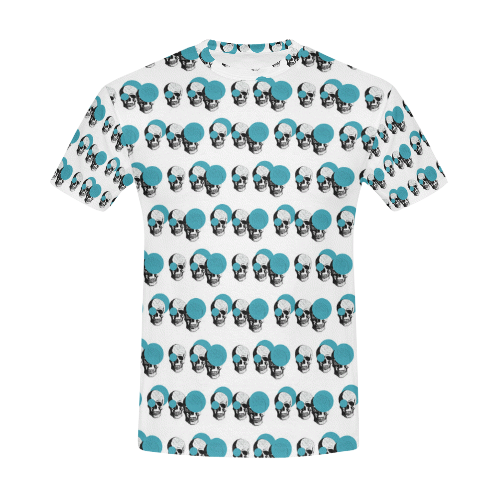 Skulls All Over Print T-Shirt for Men (USA Size) (Model T40)