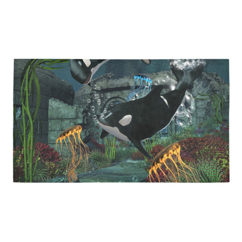 Amazing orcas Bath Rug 16''x 28''