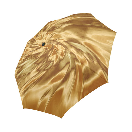 Golden copper silk look alike Umbrella for men and women Auto-Foldable Umbrella (Model U04)