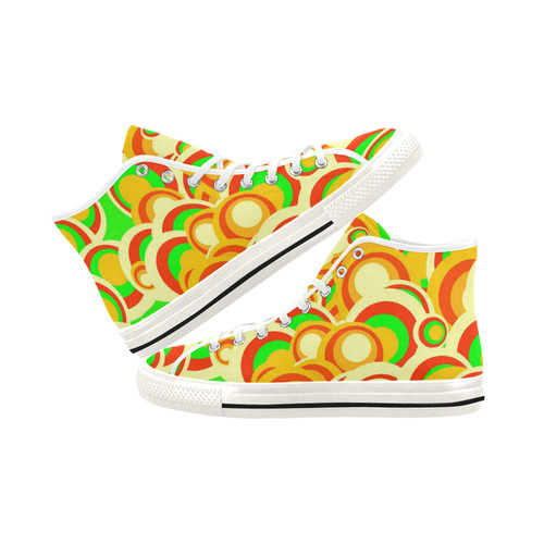 retro pattern 1973A by JamColors Vancouver H Women's Canvas Shoes (1013-1)