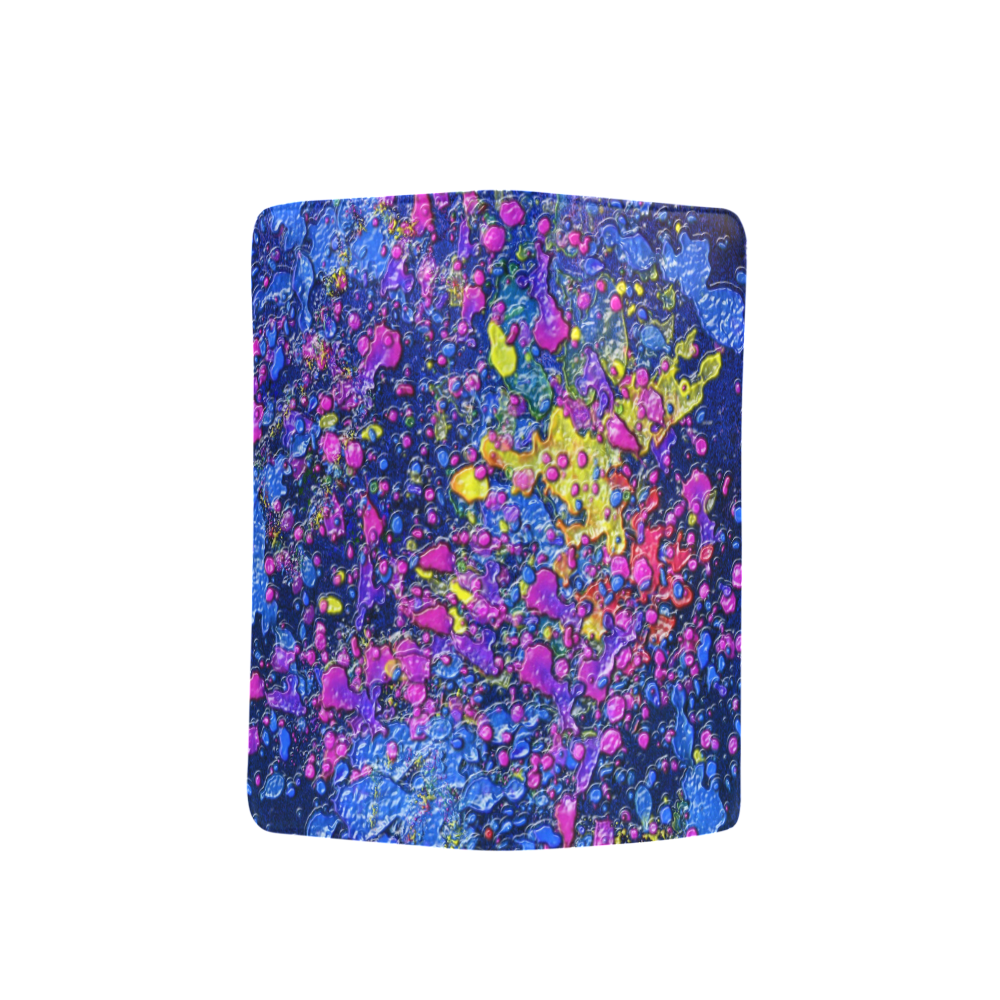 Blue Blue Splatter Men's Clutch Purse （Model 1638）