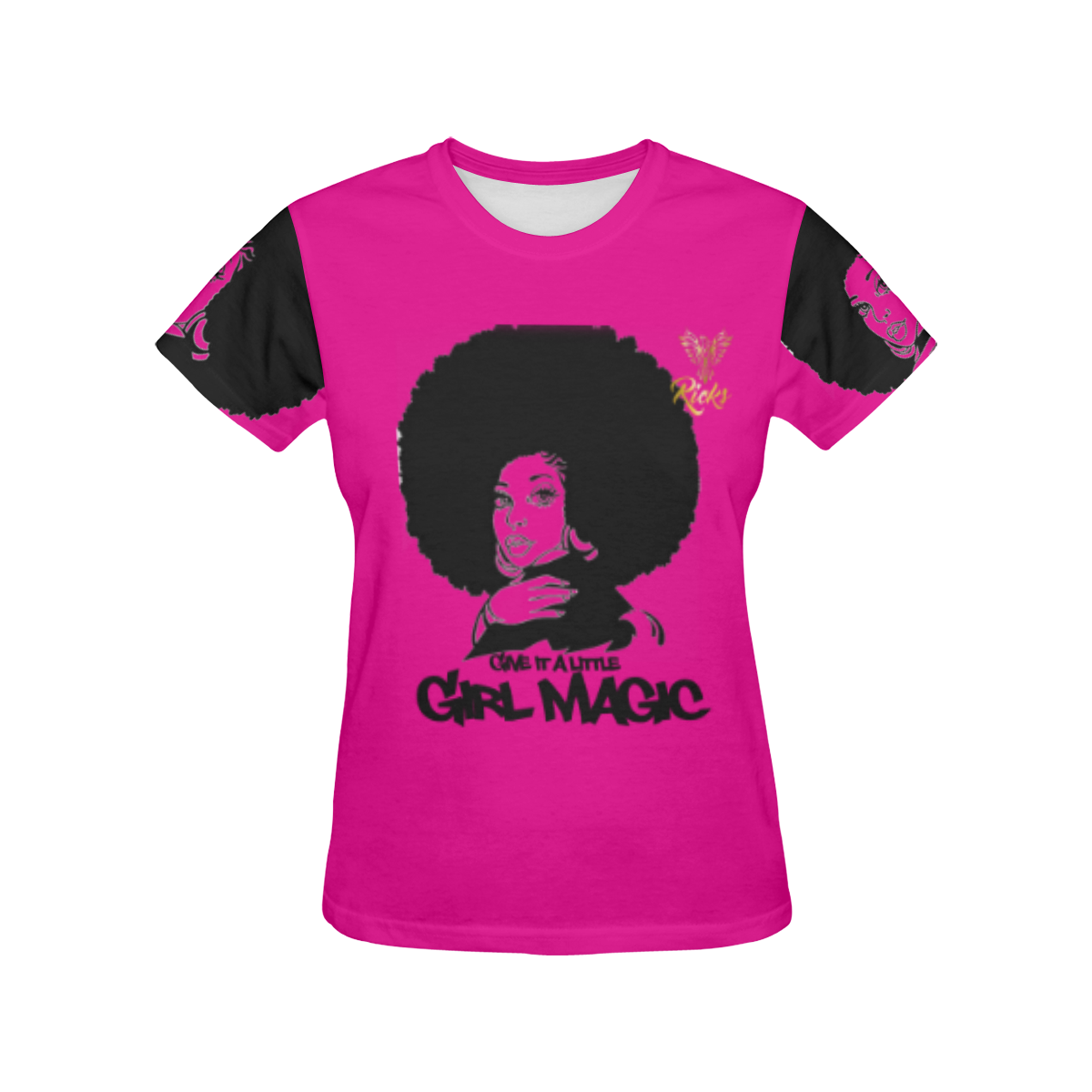 Girl Magic All Over T-shirt All Over Print T-Shirt for Women (USA Size) (Model T40)