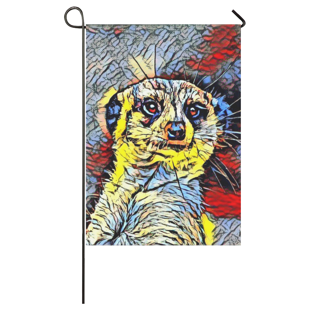 Color Kick - Meerkat by JamColors Garden Flag 28''x40'' （Without Flagpole）