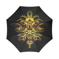 Yellow Flame Floral Foldable Umbrella (Model U01)