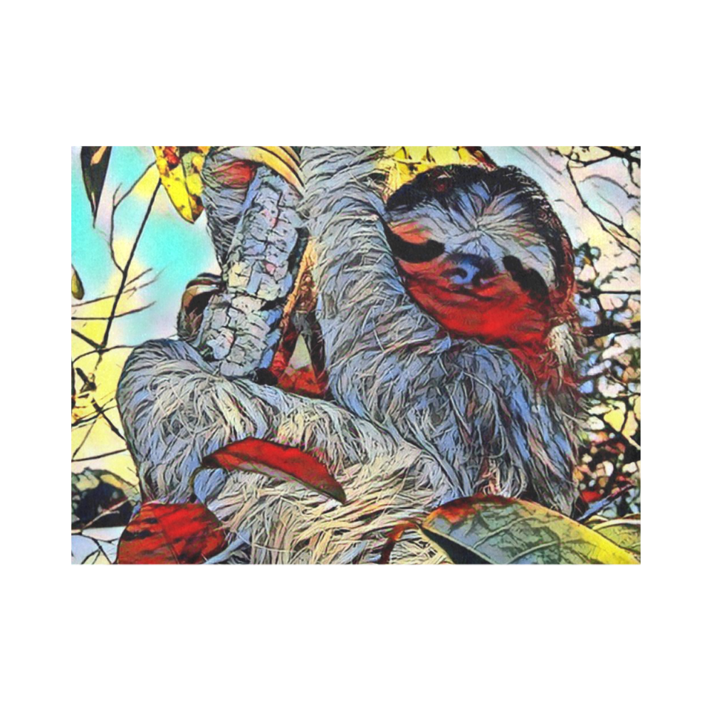 Color Kick - Sloth by JamColors Placemat 14’’ x 19’’ (Set of 4)