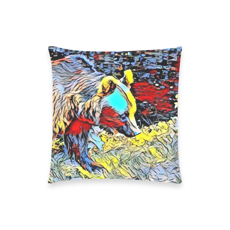 Color Kick - Baer by JamColors Custom  Pillow Case 18"x18" (one side) No Zipper