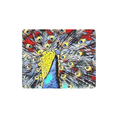 Color Kick - peacock by JamColors Rectangle Mousepad