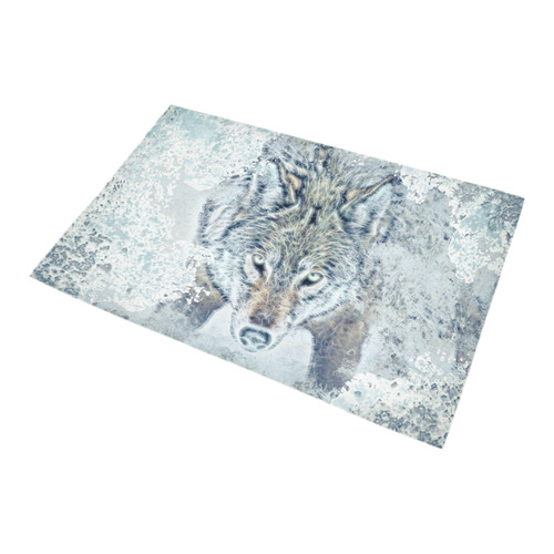 Snow Wolf Bath Rug 20''x 32''