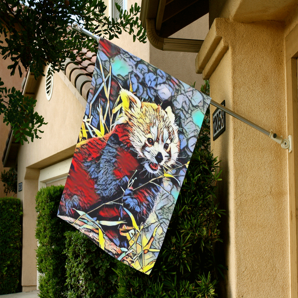 Color Kick - Red Panda by JamColors Garden Flag 28''x40'' （Without Flagpole）