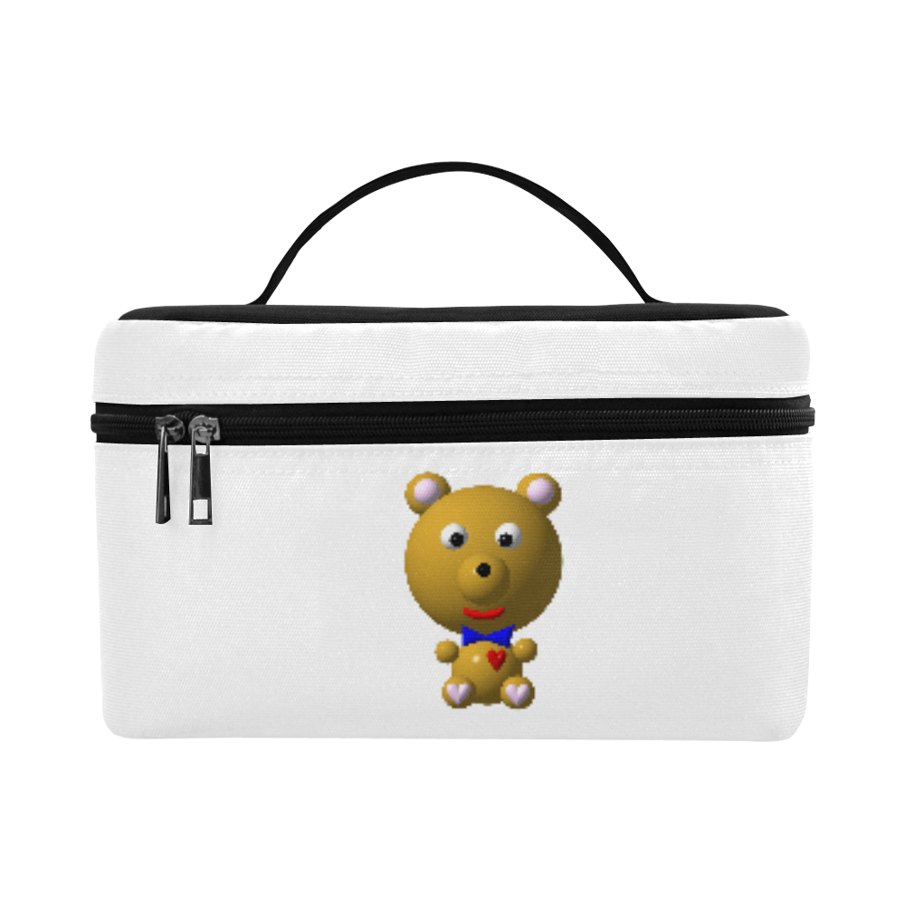Cute Critters with Heart Bear with Bowtie Lunch Bag/Large (Model 1658)