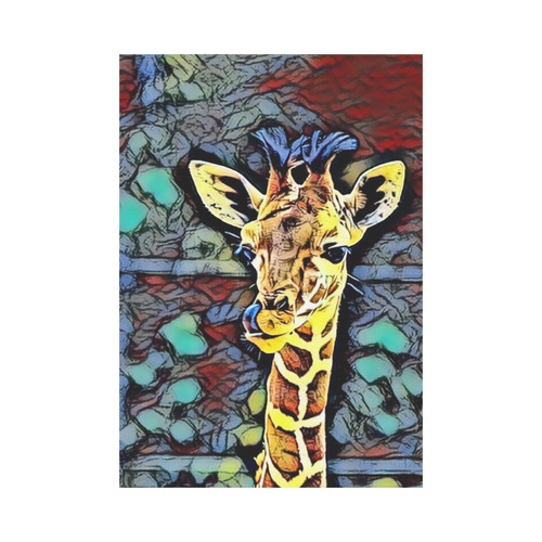 Color Kick - Baby Giraffe by JamColors Garden Flag 28''x40'' （Without Flagpole）