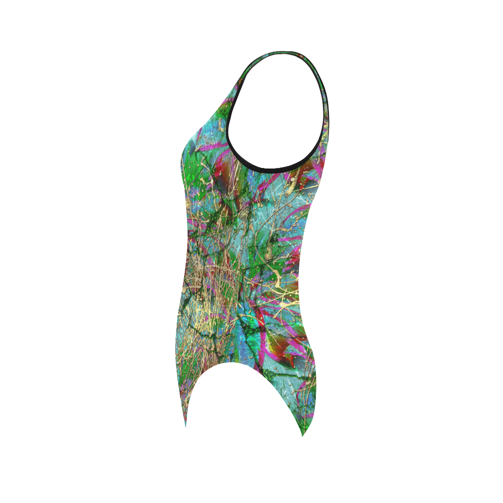 Tropical Rain Vest One Piece Swimsuit (Model S04)