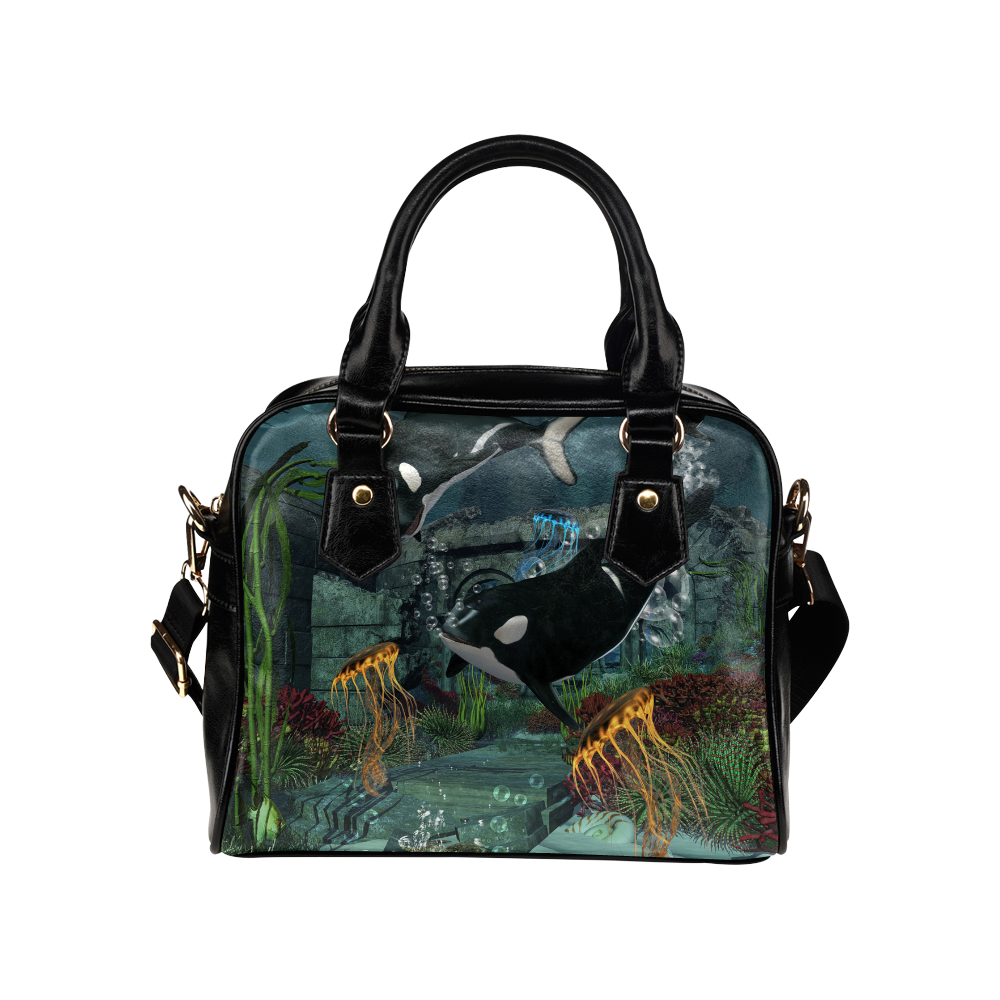 Amazing orcas Shoulder Handbag (Model 1634)