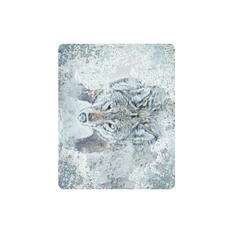 Snow Wolf Rectangle Mousepad