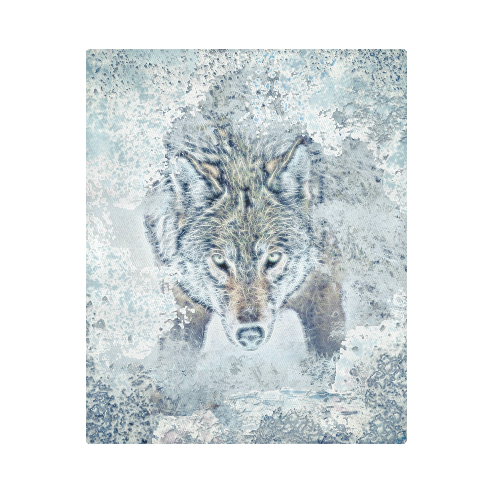 Snow Wolf Duvet Cover 86"x70" ( All-over-print)