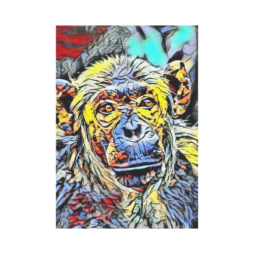 Color Kick - Chimp by JamColors Garden Flag 28''x40'' （Without Flagpole）