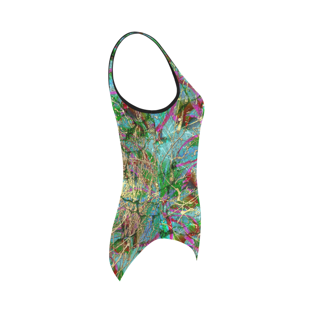 Tropical Rain Vest One Piece Swimsuit (Model S04)