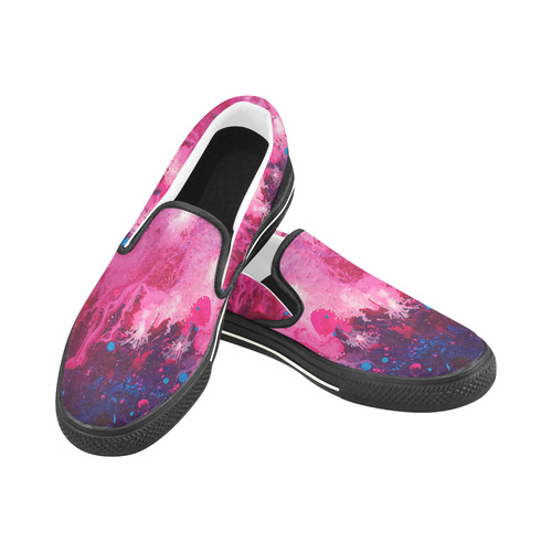 Magenta Sky Kids Slipons Slip-on Canvas Shoes for Kid (Model 019)