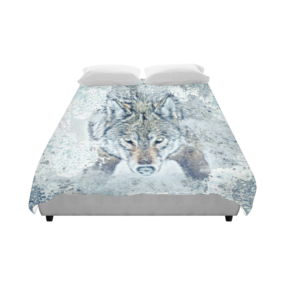 Snow Wolf Duvet Cover 86"x70" ( All-over-print)