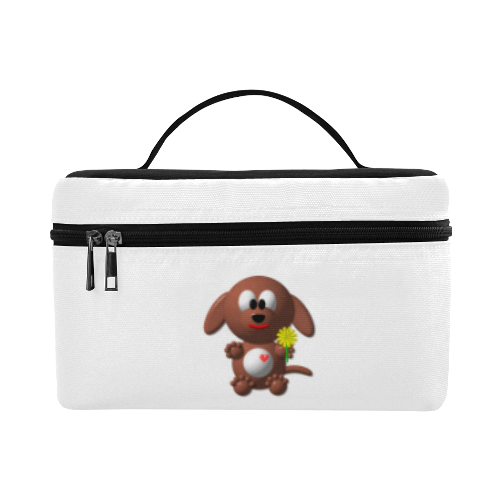 Cute Critters with Heart Dog with Dandelion Lunch Bag/Large (Model 1658)