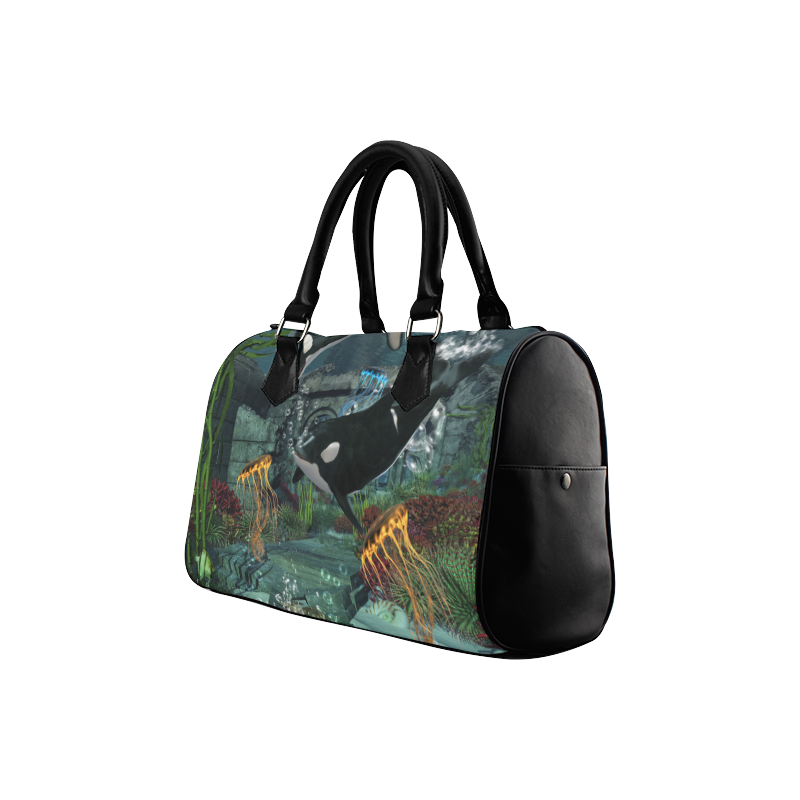 Amazing orcas Boston Handbag (Model 1621)