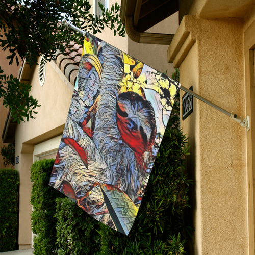 Color Kick - Sloth by JamColors Garden Flag 28''x40'' （Without Flagpole）