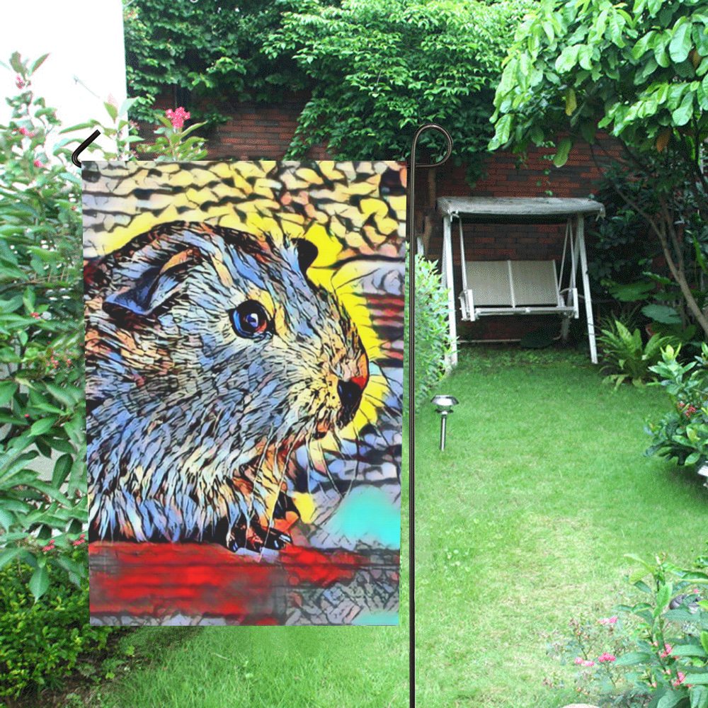 Color Kick - Guinea pig by JamColors Garden Flag 28''x40'' （Without Flagpole）