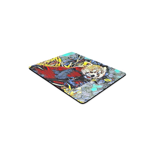 Color Kick - Red Panda by JamColors Rectangle Mousepad