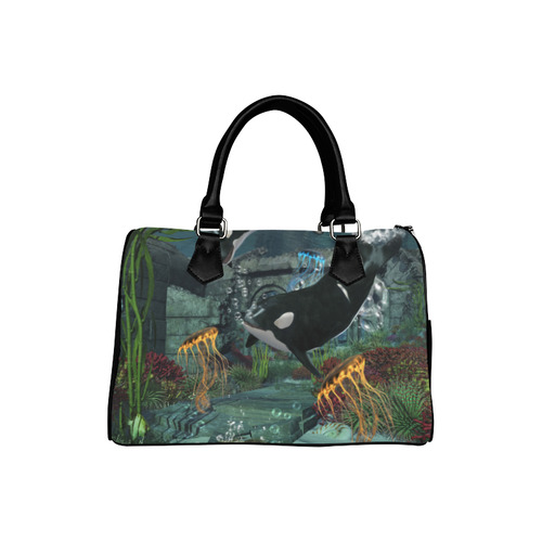 Amazing orcas Boston Handbag (Model 1621)