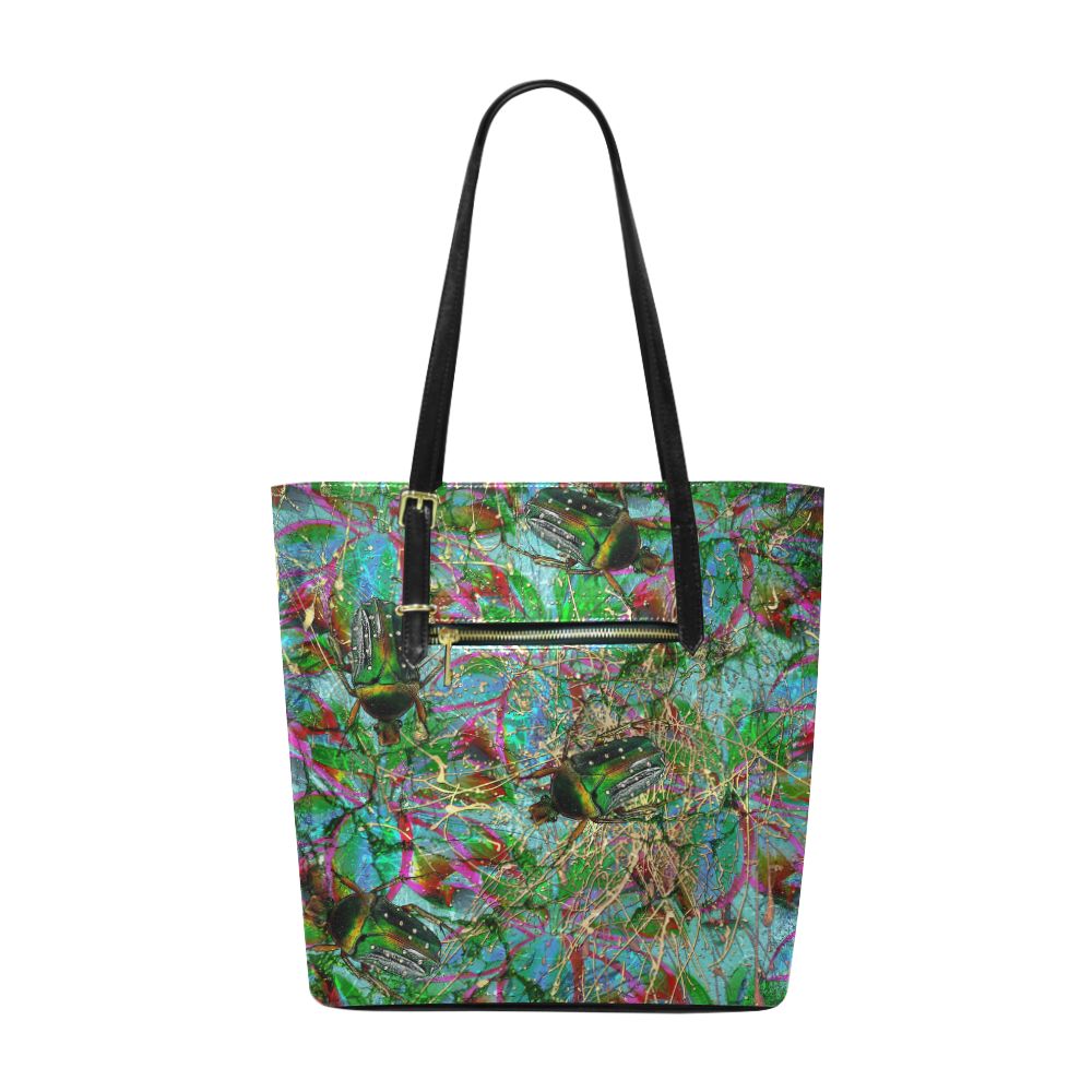 Wandering beautiful beetles Euramerican Tote Bag/Small (Model 1655)