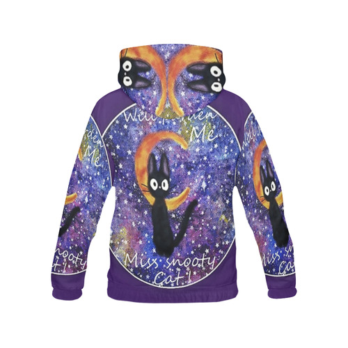snooty cat All Over Print Hoodie for Women (USA Size) (Model H13)