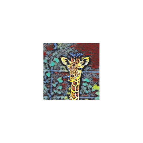 Color Kick - Baby Giraffe by JamColors Square Towel 13“x13”