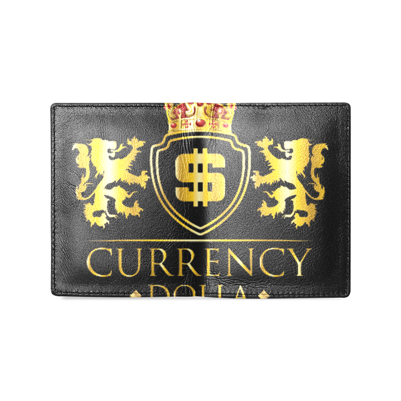 CURRENCY_DOLLA Men's Leather Wallet (Model 1612)