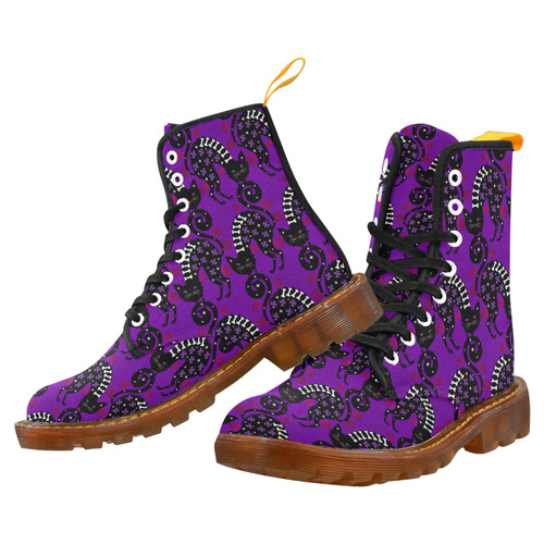 Pussy Halloween in purple Martin Boots For Women Model 1203H