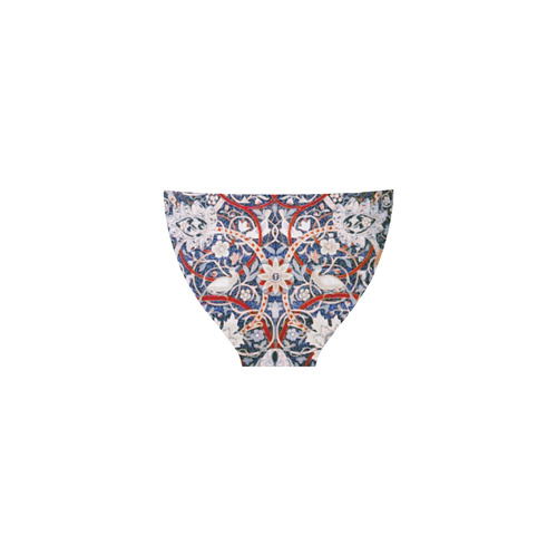 Antique Persian Floral Rug Pattern with Birds Custom Bikini Swimsuit (Model S01)