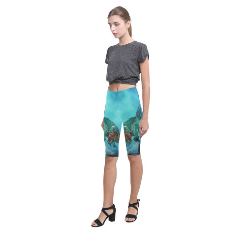 Awesome T-Rex Hestia Cropped Leggings (Model L03)