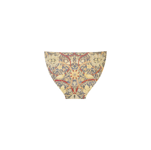 Floral Persian Rug with Birds Custom Bikini Swimsuit (Model S01)