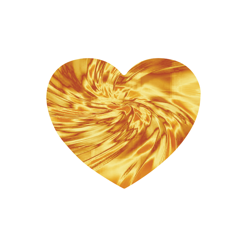 Golden copper heart Heart-shaped Mousepad