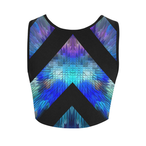 Colours crop top Women's Crop Top (Model T42)