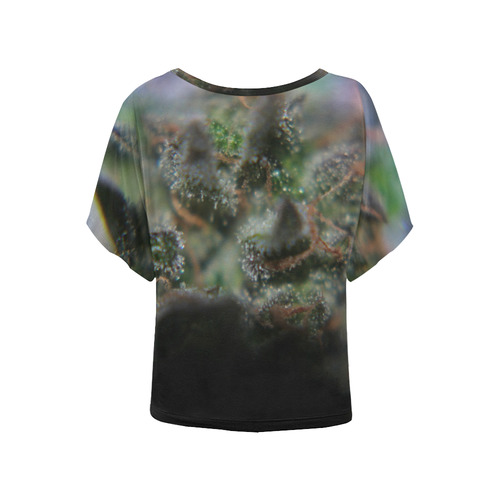 Budscape Women's Batwing-Sleeved Blouse T shirt (Model T44)