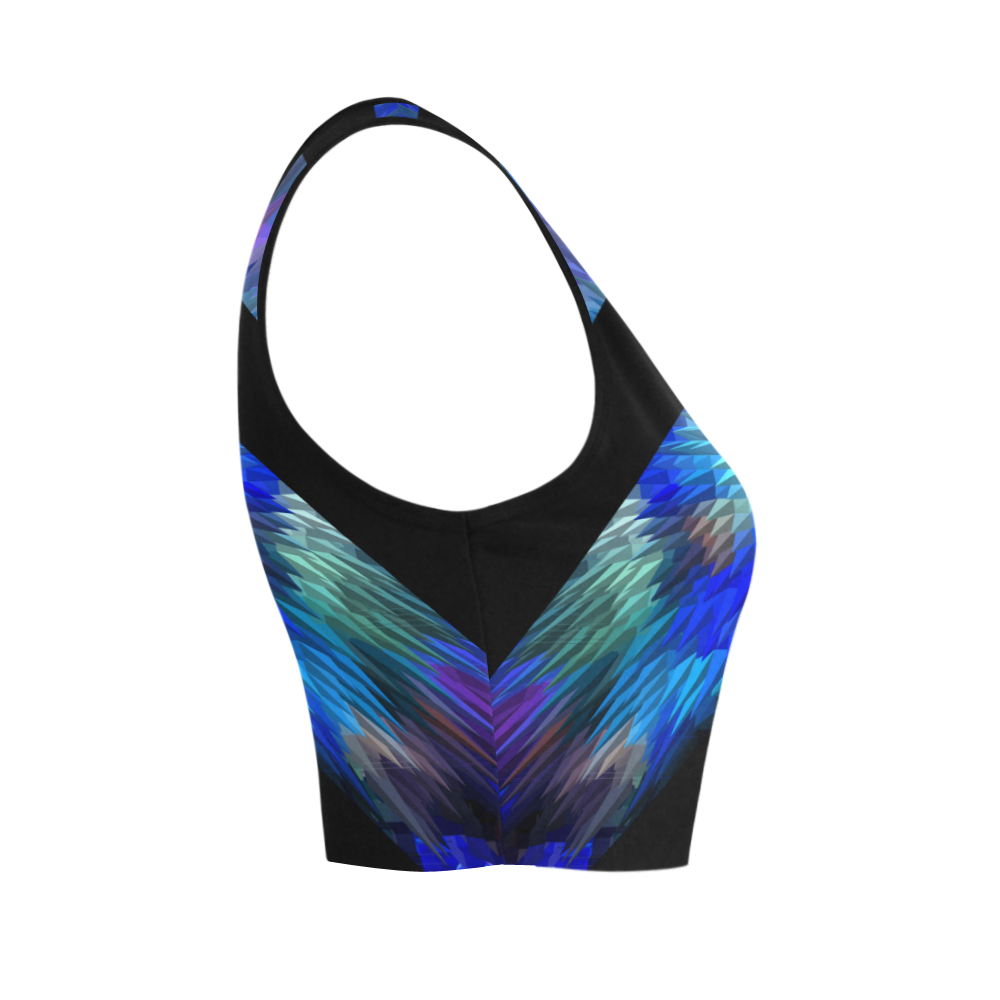 Colours crop top Women's Crop Top (Model T42)