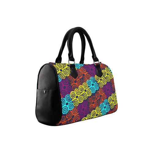 Multicolored Batik Boston Handbag (Model 1621)