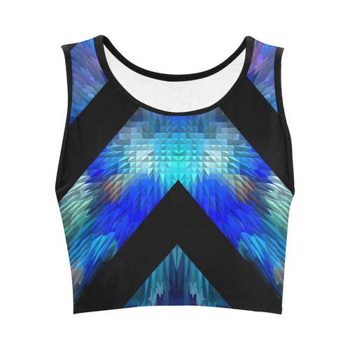 Colours crop top Women's Crop Top (Model T42)