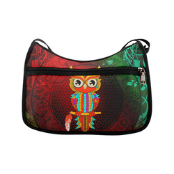 Cute owl, mandala design Crossbody Bags (Model 1616)
