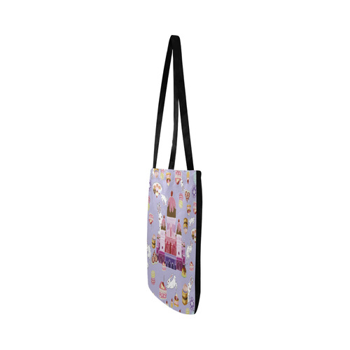 Amusement of Rabbit Blue Reusable Shopping Bag Model 1660 (Two sides)