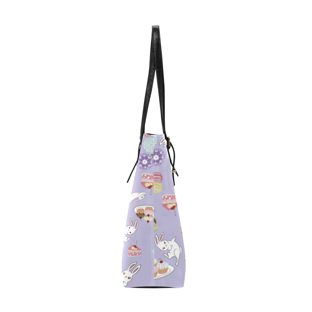 Amusement of Rabbit Blue Euramerican Tote Bag/Small (Model 1655)