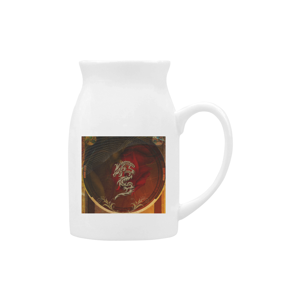 Dragon, tribal design Milk Cup (Large) 450ml