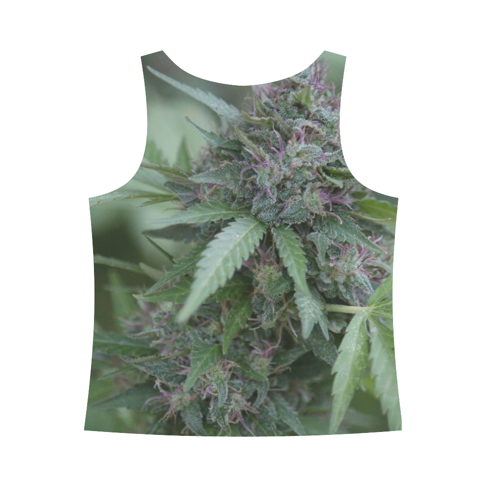 Purple Hair Lady All Over Print Tank Top for Women (Model T43)