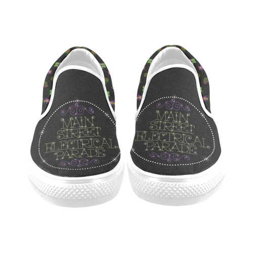 Electrical Parade Women's Unusual Slip-on Canvas Shoes (Model 019)
